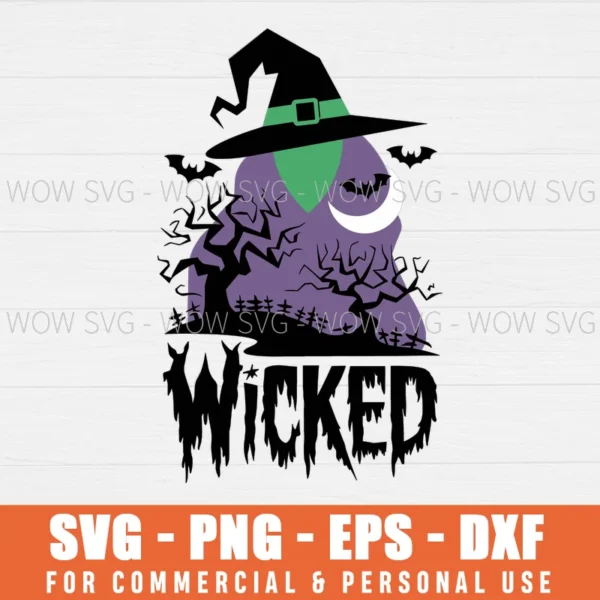 WICKED SVG FREE SVG PNG EPS DXF, CRICUT FILES, SVG FILES CLIP ART