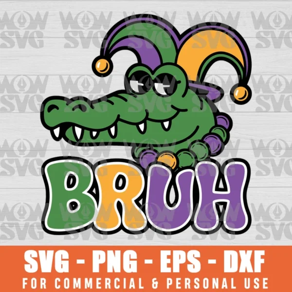 MARDI GRAS GATOR, MARDI GRAS, ALLIGATOR, MARDI GRAS KIDS, MARDI GRAS ALLIGATOR SVG PNG EPS DXF, CRICUT FILE, SVG FILES CLIP ART