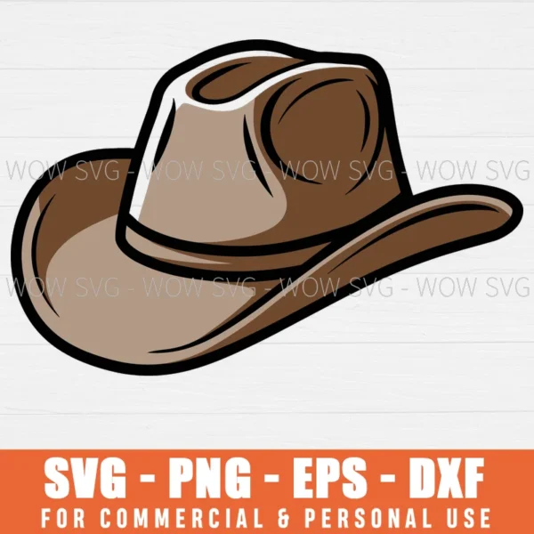COWBOY HAT SVG FREE SVG PNG EPS DXF, CRICUT FILES, SVG FILES CLIP ART
