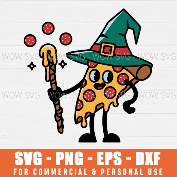 PIZZA WIZARD SVG PIZZA MAGICIAN SVG PIZZA DAY SVG PNG EPS DXF, CRICUT FILES, SVG FILES CLIP ART