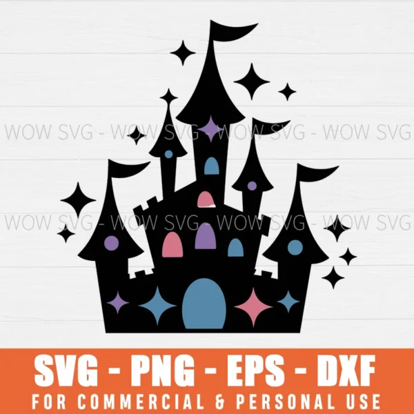 DISNEY CASTLE SVG FREE SVG PNG EPS DXF, CRICUT FILES, SVG FILES CLIP ART