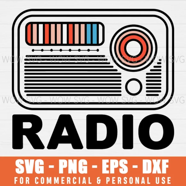 FREE SVGS, SVG NICE RADIO SVG PNG EPS DXF, CRICUT FILES, SVG FILES CLIP ART