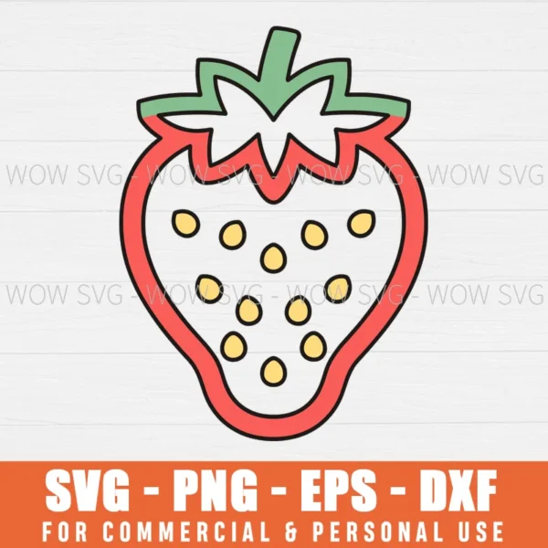 STRAWBERRY SVG FREE FOR CRICUT SVG PNG EPS DXF, CRICUT FILES, SVG FILES CLIP ART