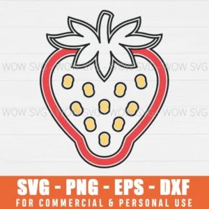 STRAWBERRY SVG FILES FREE SVG PNG EPS DXF, CRICUT FILES, SVG FILES CLIP ART