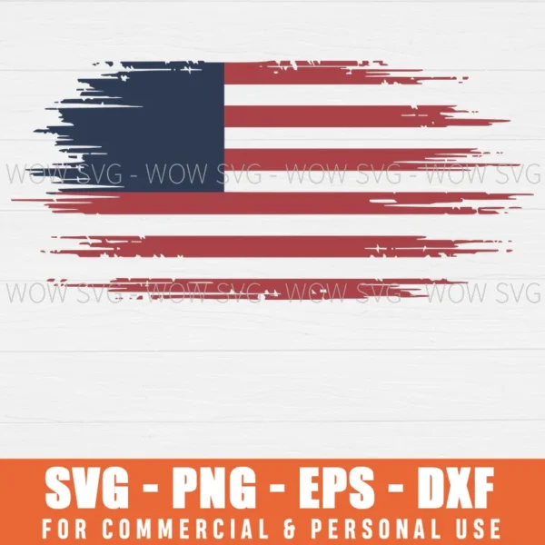 DISTRESSED US FLAG SVG AMERICA SVG 4TH OF JULY SVG PNG EPS DXF, CRICUT FILES, SVG FILES CLIP ART