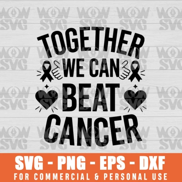 FIGHT CANCER SVG PNG EPS DXF CRICUT FILE SILHOUETTE ART