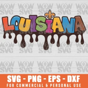 LOUISIANA, CAJUN MARDI GRAS, FAT TUESDAY SVG PNG EPS DXF, CRICUT FILE, SVG FILES CLIP ART