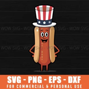 4TH OF JULY SVG HOTDOG SVG FOURTH OF JULY PATRIOTIC USA FLAG SVG PNG EPS DXF, CRICUT FILES, SVG FILES CLIP ART