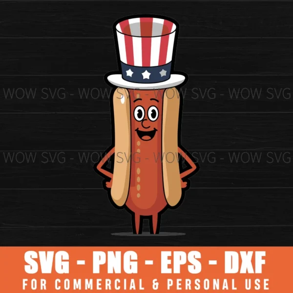 4TH OF JULY SVG HOTDOG SVG FOURTH OF JULY PATRIOTIC USA FLAG SVG PNG EPS DXF, CRICUT FILES, SVG FILES CLIP ART