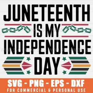 BLACK HISTORY 1865 SVG JUNETEENTH IS MY INDEPENDENCE SVG PNG EPS DXF, CRICUT FILES, SVG FILES CLIP ART