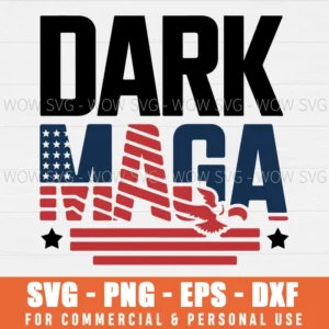 DARK MAGA SVG PNG EPS DXF, CRICUT FILES, SVG FILES CLIP ART