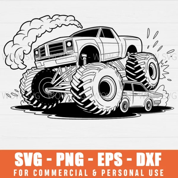 MONSTER JAM SVG FOR CRICUT SVG PNG EPS DXF, CRICUT FILES, SVG FILES CLIP ART