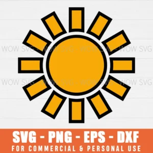 SUN SVG FREE SVG PNG EPS DXF, CRICUT FILES, SVG FILES CLIP ART