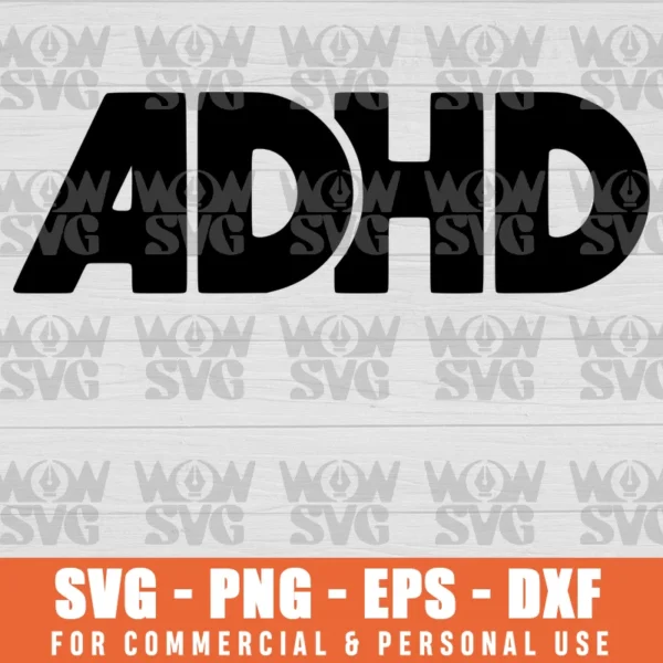 SVG DESIGN THUMBNAIL - ADHD HIGHWAY TO HEY LOOK A SQUIRREL FUNNY ADHD