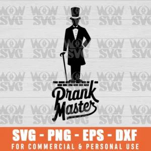 SVG DESIGN THUMBNAIL - PRANK MASTER SVG APRIL FOOL'S DAY SVG JOKE GRAPHIC ART