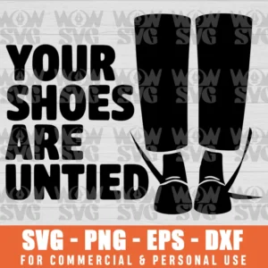 SVG DESIGN THUMBNAIL - APRIL FOOLS DAY SVG YOUR SHOES ARE UNTIED