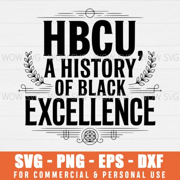 SVG DESIGN THUMBNAIL - HBCU Black History Month svg Black Excellence