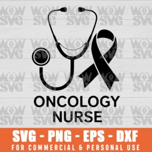 SVG DESIGN THUMBNAIL - Oncology Nurse Oncology Nursing Cancer Awareness