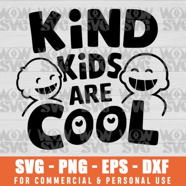 SVG DESIGN THUMBNAIL - kind kids are cool svg End Bullying svg Say No To Bullying