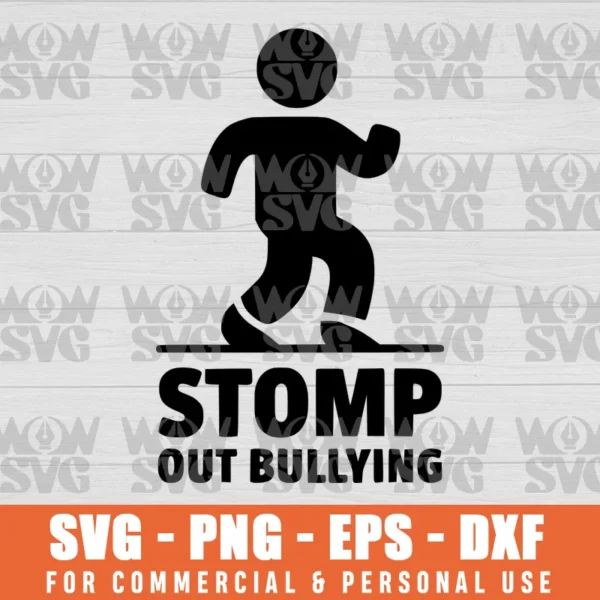 SVG DESIGN THUMBNAIL - Stomp Out Bullying Anti svg Bully Equality