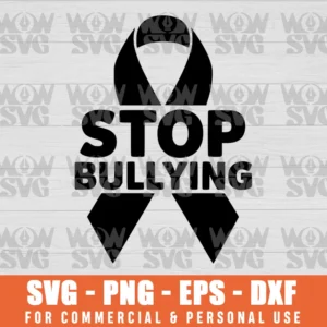 SVG DESIGN THUMBNAIL - Stop Bullying svg Orange Stand Up Speak Out Unity Day