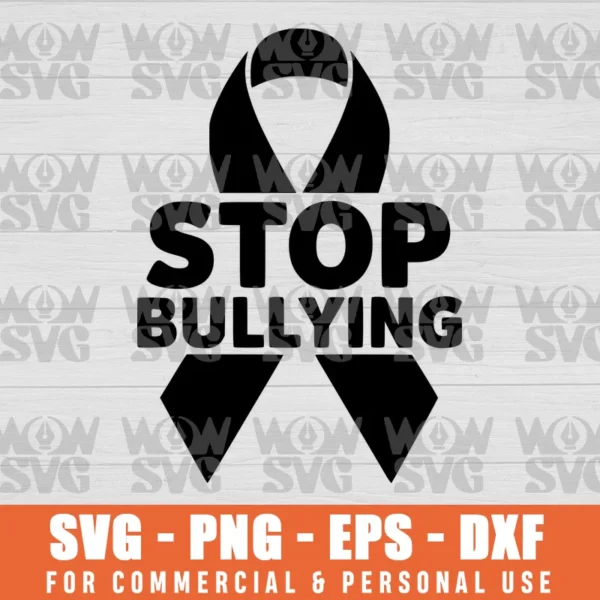 SVG DESIGN THUMBNAIL - Stop Bullying svg Orange Stand Up Speak Out Unity Day