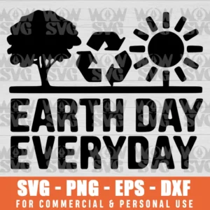 SVG DESIGN THUMBNAIL - Earth Day Every Day svg earth day svg Nature Lover