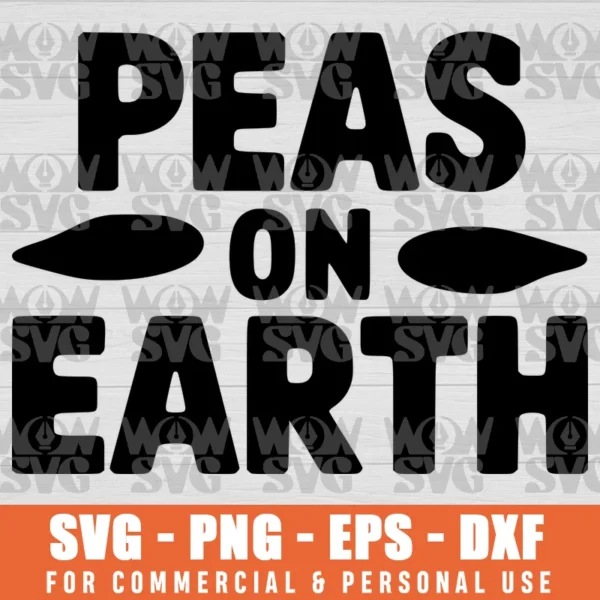 SVG DESIGN THUMBNAIL - earth day svg Peas On Earth svg Pease lover svg veggie