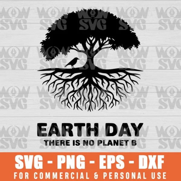 SVG DESIGN THUMBNAIL - earth day svg There Is No Planet B svg Eco Plant