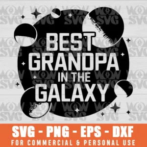 SVG DESIGN THUMBNAIL - funny star wars svg The best grandpa in the galaxy svg father's day