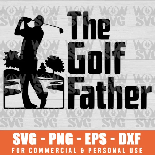 SVG DESIGN THUMBNAIL - The Golf Father svg Funny Golfing svg Golfer Club svg father's day