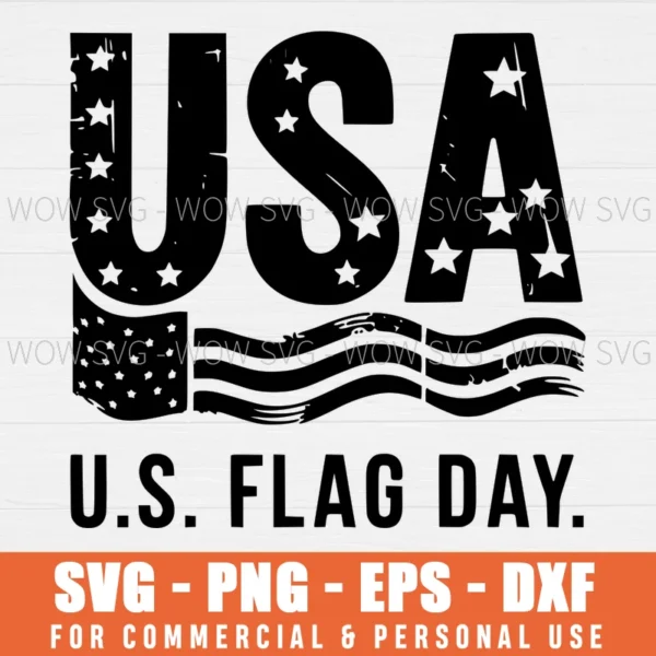 SVG DESIGN THUMBNAIL - American USA Flag SVG Proud Flag Day svg independence day