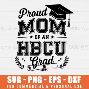 SVG DESIGN THUMBNAIL - HBCU svg Historical Black svg College svg Proud HBCU Mom