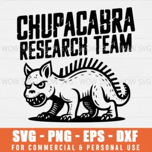 SVG DESIGN THUMBNAIL - Chupacabra Hide & Seek svg Research Team svg Champion Cryptid