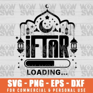 SVG DESIGN THUMBNAIL - IFTAR LOADING, IFTAR TIME, EID MUBARAK RAMADAN