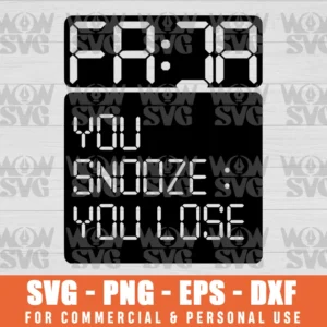 SVG DESIGN THUMBNAIL - FAJR YOU SNOOZE YOU LOSE, RAMADAN MODE, RAMADAN VIBES