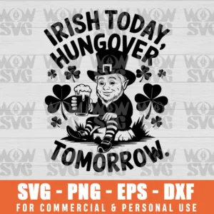 SVG DESIGN THUMBNAIL - ST.PATRICK'S DAY THE ONLY GREEN I WEAR, THIS IS MY ONLY GREEN