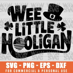 SVG DESIGN THUMBNAIL - WEE LITTLE HOLIGAN, ST. PATRICK'S DAY