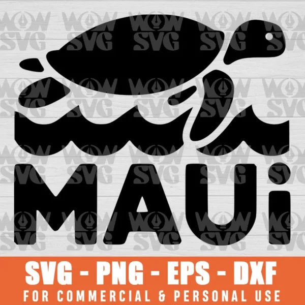 SVG DESIGN THUMBNAIL - Hawaiian Turtle Svg Turtle Hawaii Svg Maui Hawaii Scuba SVG