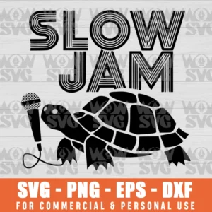 SVG DESIGN THUMBNAIL - Turtle signing svg slow jam svg turtle music