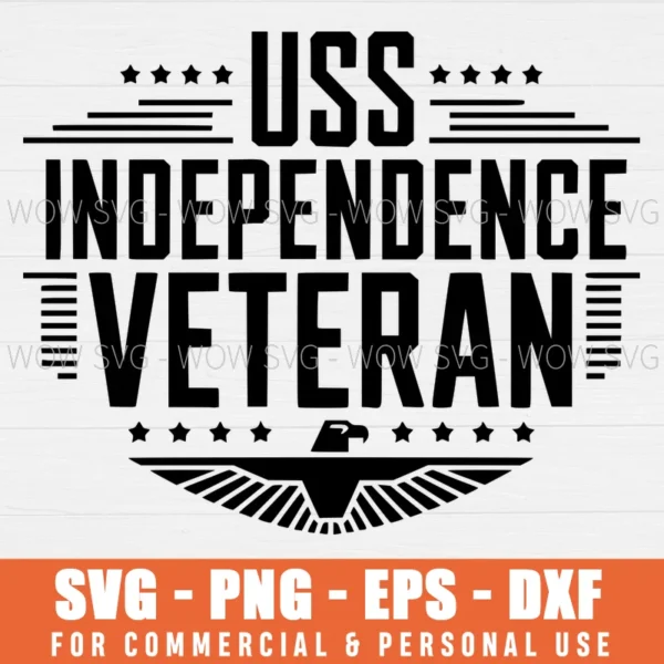 SVG DESIGN THUMBNAIL - usa independence day svg USS Independence Veteran svg 4th of July