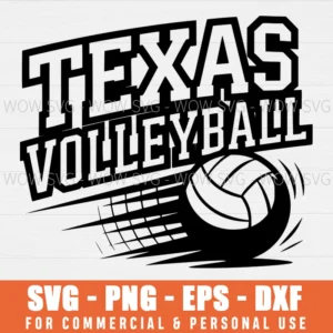 SVG DESIGN THUMBNAIL - Texas Volleyball svg volleyball lovers
