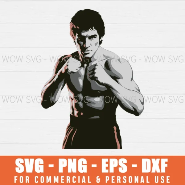 ROCKY SHADOW BOXING SVG PNG EPS DXF, CRICUT FILES, SVG FILES CLIP ART
