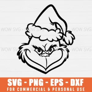 FREE GRINCH CHRISTMAS SVG PNG EPS DXF, CRICUT FILES, SVG FILES CLIP ART