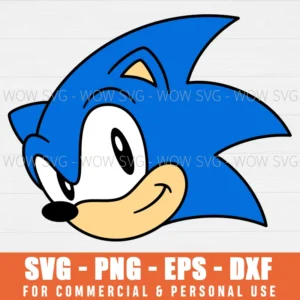 FREE SONIC SVG PNG EPS DXF, CRICUT FILES, SVG FILES CLIP ART