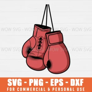VINTAGE BOXING GLOVES SVG PNG EPS DXF, CRICUT FILES, SVG FILES CLIP ART