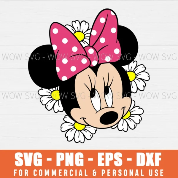 FREE MINNIE MOUSE SVG PNG EPS DXF, CRICUT FILES, SVG FILES CLIP ART
