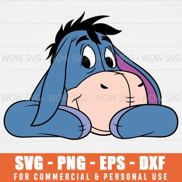 FREE EEYORE WINNIE THE POOH SVG PNG EPS DXF, CRICUT FILES, SVG FILES CLIP ART