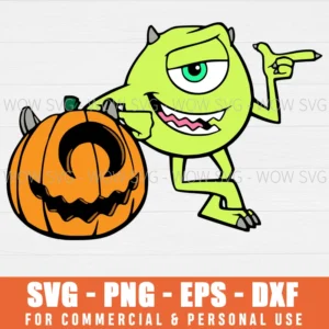 FREE MIKE MONSTERS INC SVG PNG EPS DXF, CRICUT FILES, SVG FILES CLIP ART