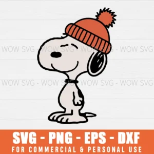 SNOOPY COLD SVG WINTER SNOOPY SVG PNG EPS DXF, CRICUT FILES, SVG FILES CLIP ART